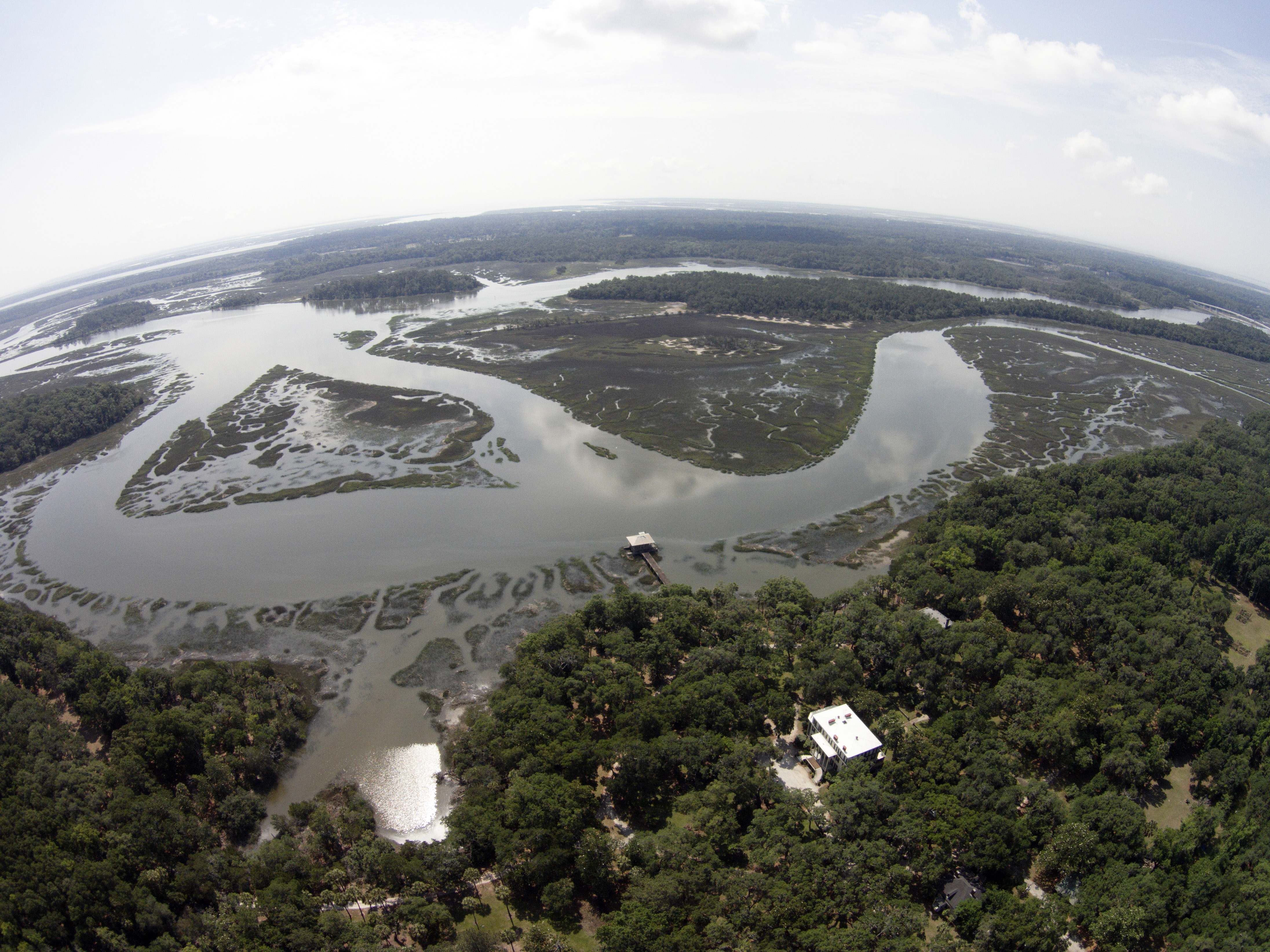 Wormsloe aerial photograph