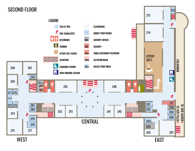 MLC 2nd Floor Map
