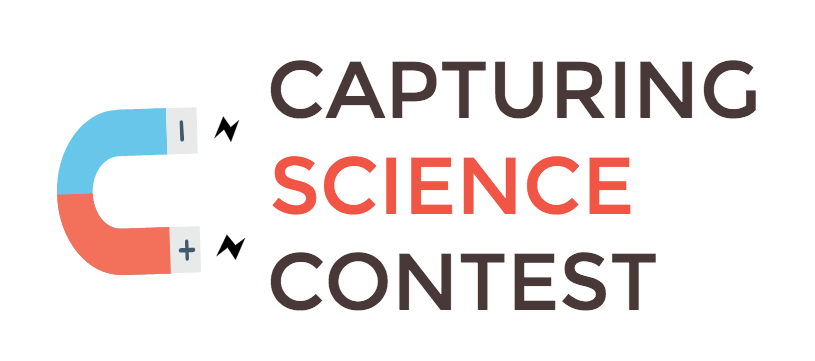 Capturing Science Contest Logo -- Magnet attracting Contest name