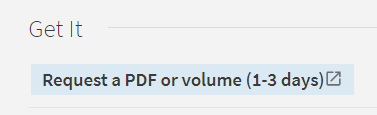 Image of Request a PDF or Volume link in GIL-Find Catalog