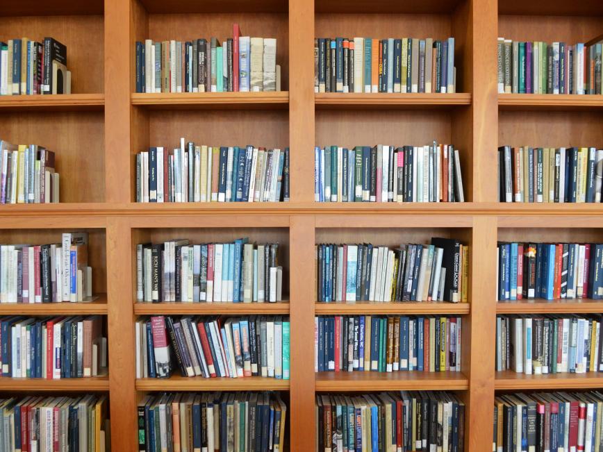 Bookshelves in MLC Reading Room