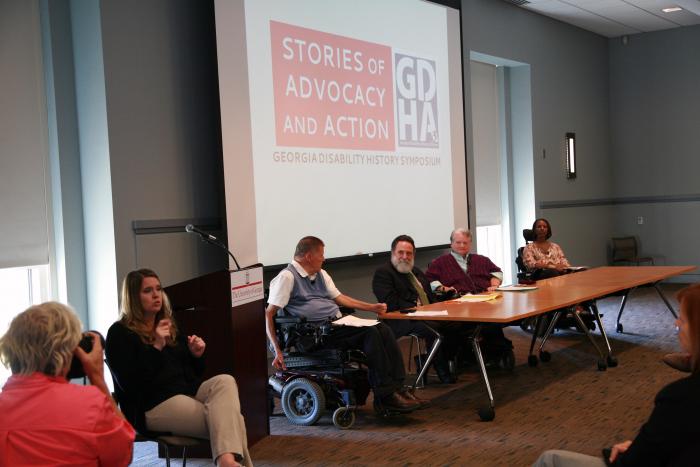 Georgia Disability History Symposium panelists in 2015.
