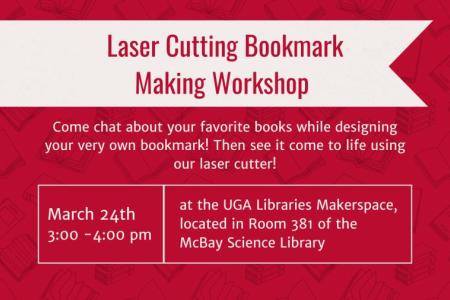 laser cutting bookmark making workshop